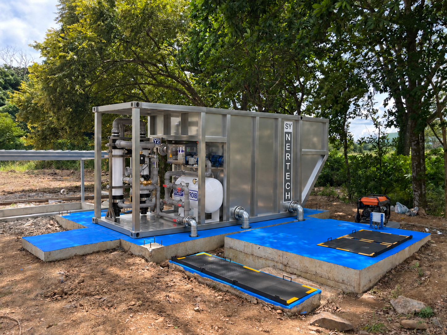 ACUABOX durante instalación y montaje en campo